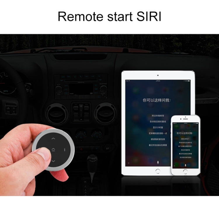 Controlador inalámbrico Bluetooth para coche, mando a distancia multifuncional Multimedia para teléfono móvil, RXW-1 (Black), RXW-1 (Silver)