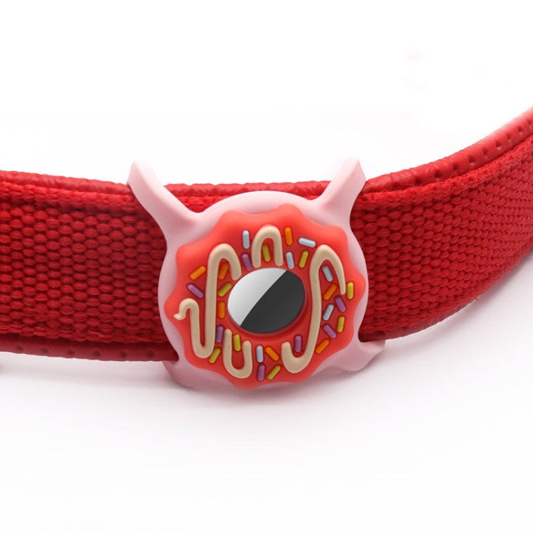 Donut Pet Collar antiarañazos a prueba de golpes cubierta de silicona para AirTag, 1, 2
