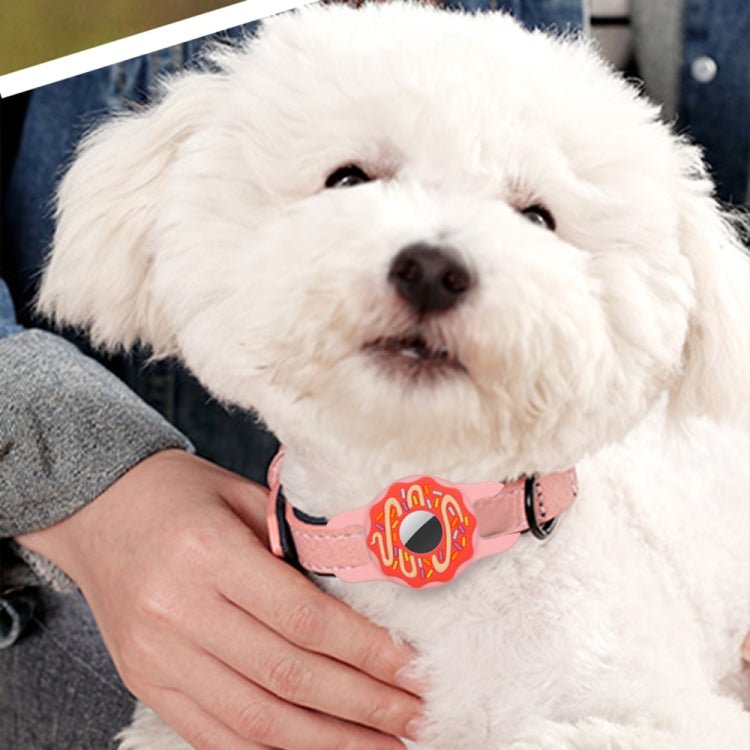 Donut Pet Collar antiarañazos a prueba de golpes cubierta de silicona para AirTag, 1, 2