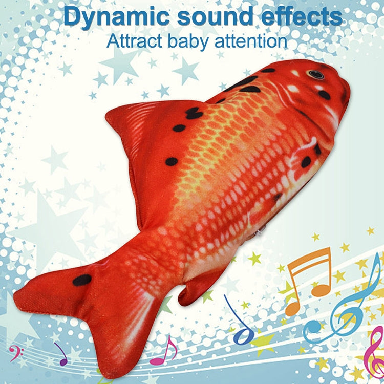 Juguete interactivo de gato eléctrico con pez de simulación de mascotas con carga USB, tamaño: 30cn, Size: 30cm (Black Grass Carp), Size: 30cm (Salmon), Size: 30cm (Red Carp)