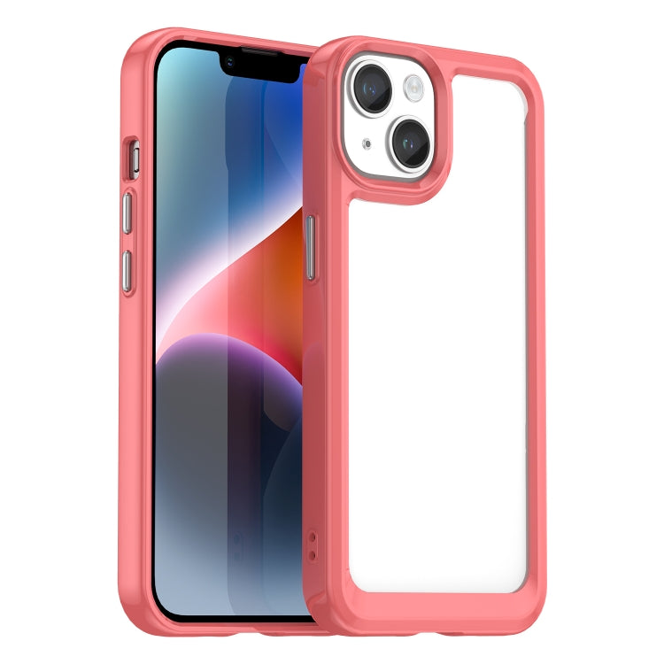 Caja colorida del teléfono de acrílico + TPU de la serie, For iPhone 17e / 16e, For iPhone 16 Pro Max, For iPhone 16 Pro, For iPhone 16 Plus, For iPhone 16, For iPhone 15 Pro Max, For iPhone 15 Pro, For iPhone 15 Plus