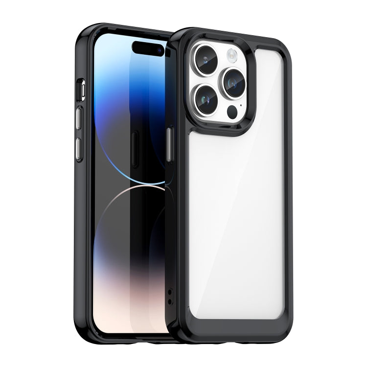 Caja colorida del teléfono de acrílico + TPU de la serie, For iPhone 17e / 16e, For iPhone 16 Pro Max, For iPhone 16 Pro, For iPhone 16 Plus, For iPhone 16, For iPhone 15 Pro Max, For iPhone 15 Pro, For iPhone 15 Plus