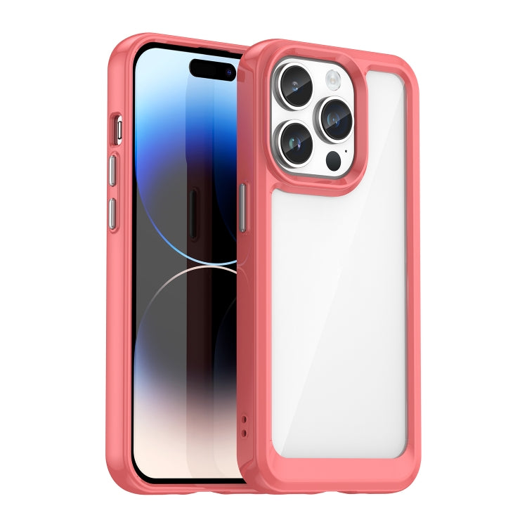 Caja colorida del teléfono de acrílico + TPU de la serie, For iPhone 17e / 16e, For iPhone 16 Pro Max, For iPhone 16 Pro, For iPhone 16 Plus, For iPhone 16, For iPhone 15 Pro Max, For iPhone 15 Pro, For iPhone 15 Plus