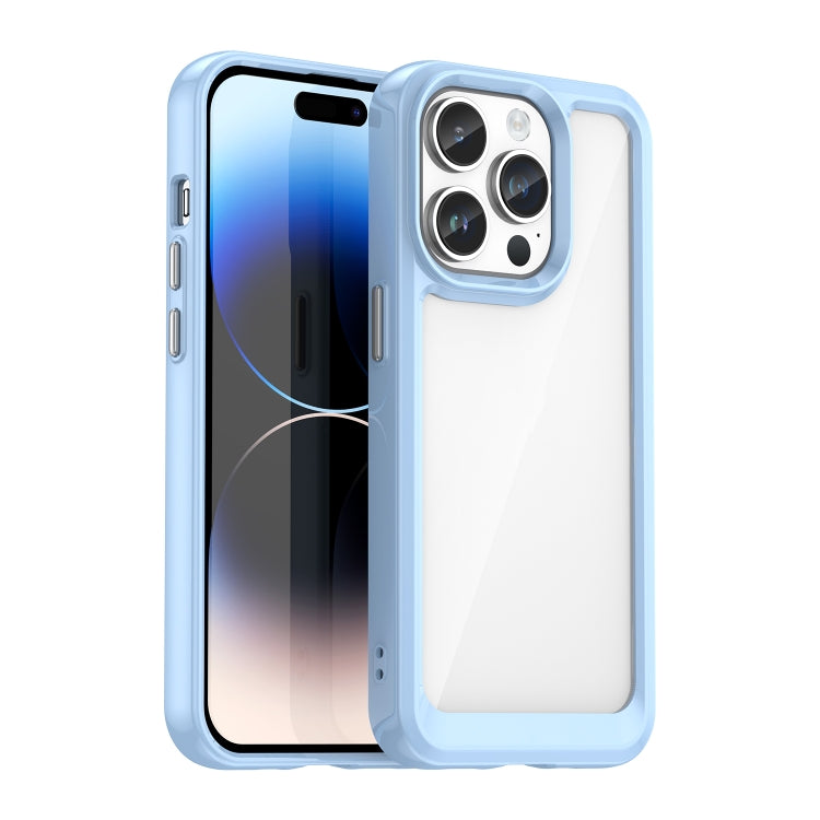 Caja colorida del teléfono de acrílico + TPU de la serie, For iPhone 17e / 16e, For iPhone 16 Pro Max, For iPhone 16 Pro, For iPhone 16 Plus, For iPhone 16, For iPhone 15 Pro Max, For iPhone 15 Pro, For iPhone 15 Plus
