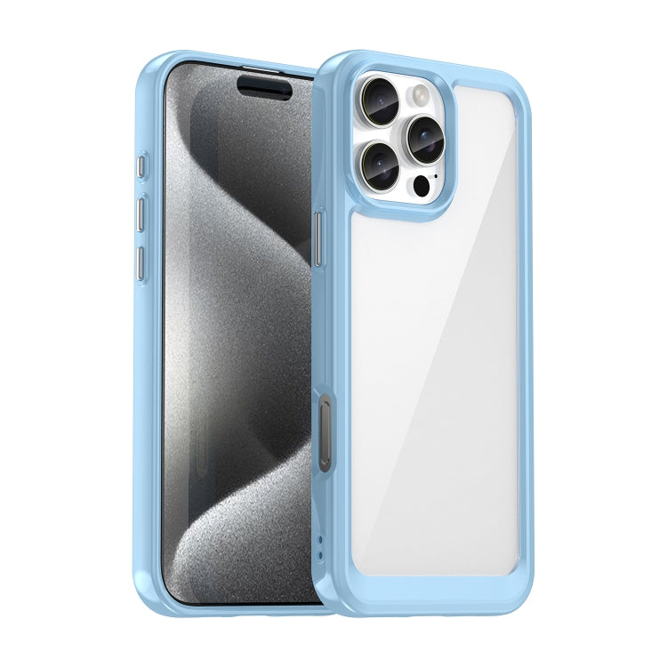 Caja colorida del teléfono de acrílico + TPU de la serie, For iPhone 17e / 16e, For iPhone 16 Pro Max, For iPhone 16 Pro, For iPhone 16 Plus, For iPhone 16, For iPhone 15 Pro Max, For iPhone 15 Pro, For iPhone 15 Plus