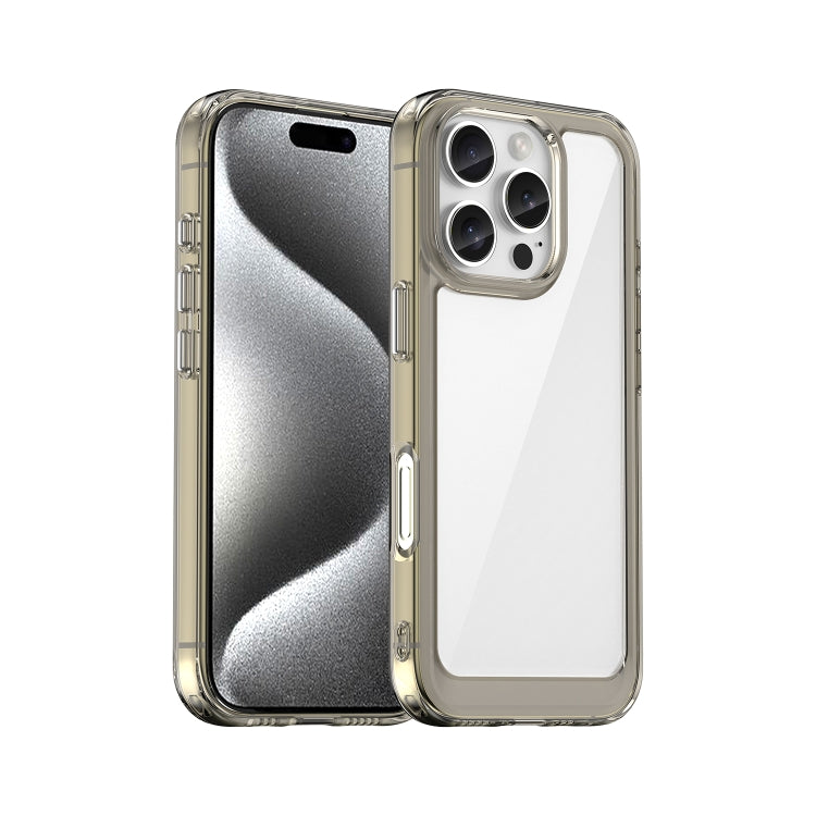 Caja colorida del teléfono de acrílico + TPU de la serie, For iPhone 17e / 16e, For iPhone 16 Pro Max, For iPhone 16 Pro, For iPhone 16 Plus, For iPhone 16, For iPhone 15 Pro Max, For iPhone 15 Pro, For iPhone 15 Plus