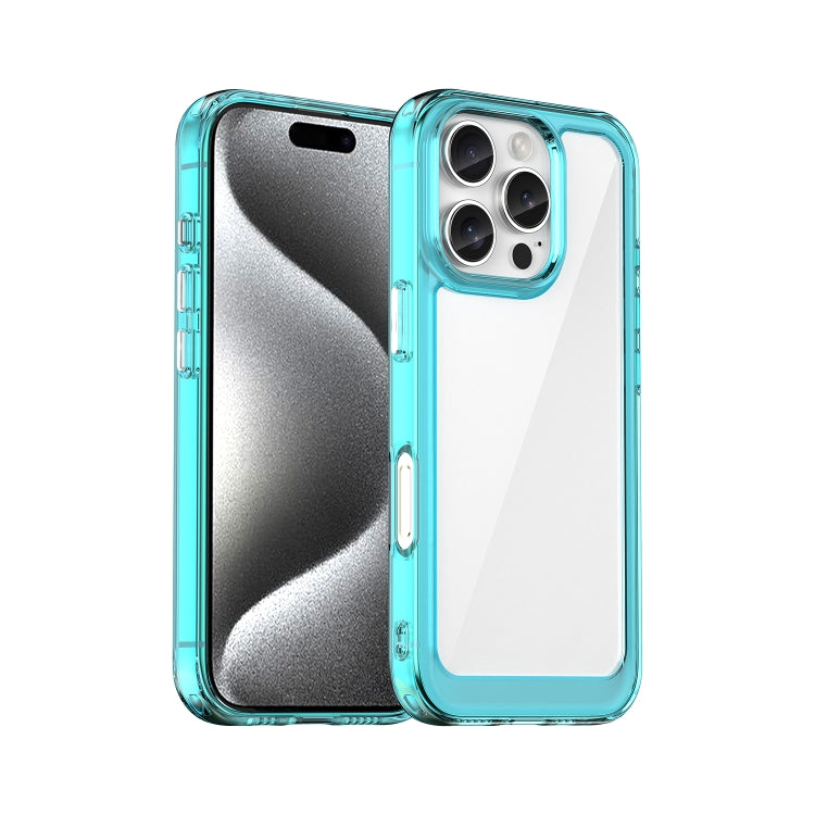 Caja colorida del teléfono de acrílico + TPU de la serie, For iPhone 17e / 16e, For iPhone 16 Pro Max, For iPhone 16 Pro, For iPhone 16 Plus, For iPhone 16, For iPhone 15 Pro Max, For iPhone 15 Pro, For iPhone 15 Plus