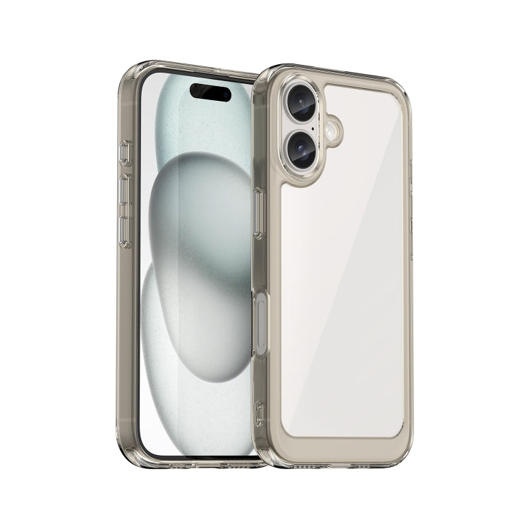 Caja colorida del teléfono de acrílico + TPU de la serie, For iPhone 17e / 16e, For iPhone 16 Pro Max, For iPhone 16 Pro, For iPhone 16 Plus, For iPhone 16, For iPhone 15 Pro Max, For iPhone 15 Pro, For iPhone 15 Plus