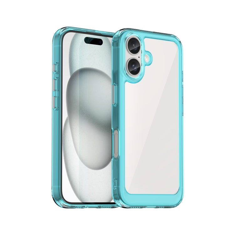 Caja colorida del teléfono de acrílico + TPU de la serie, For iPhone 17e / 16e, For iPhone 16 Pro Max, For iPhone 16 Pro, For iPhone 16 Plus, For iPhone 16, For iPhone 15 Pro Max, For iPhone 15 Pro, For iPhone 15 Plus