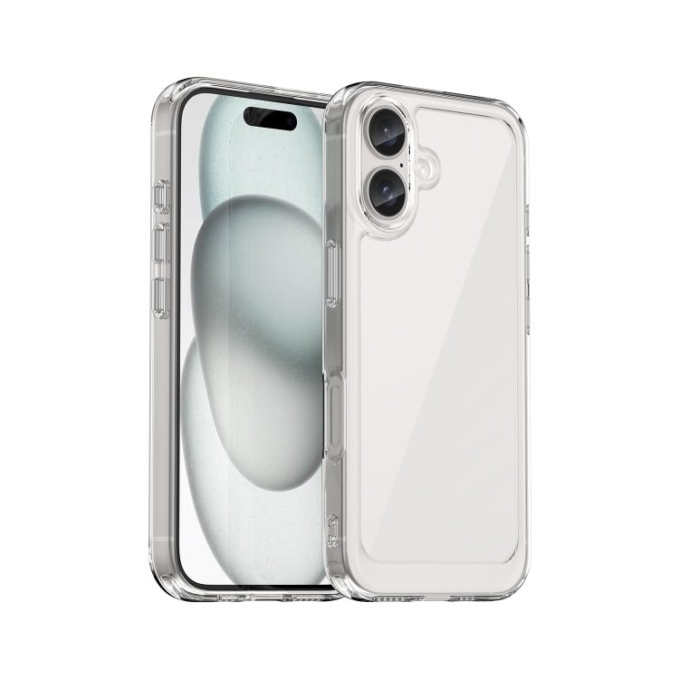 Caja colorida del teléfono de acrílico + TPU de la serie, For iPhone 17e / 16e, For iPhone 16 Pro Max, For iPhone 16 Pro, For iPhone 16 Plus, For iPhone 16, For iPhone 15 Pro Max, For iPhone 15 Pro, For iPhone 15 Plus