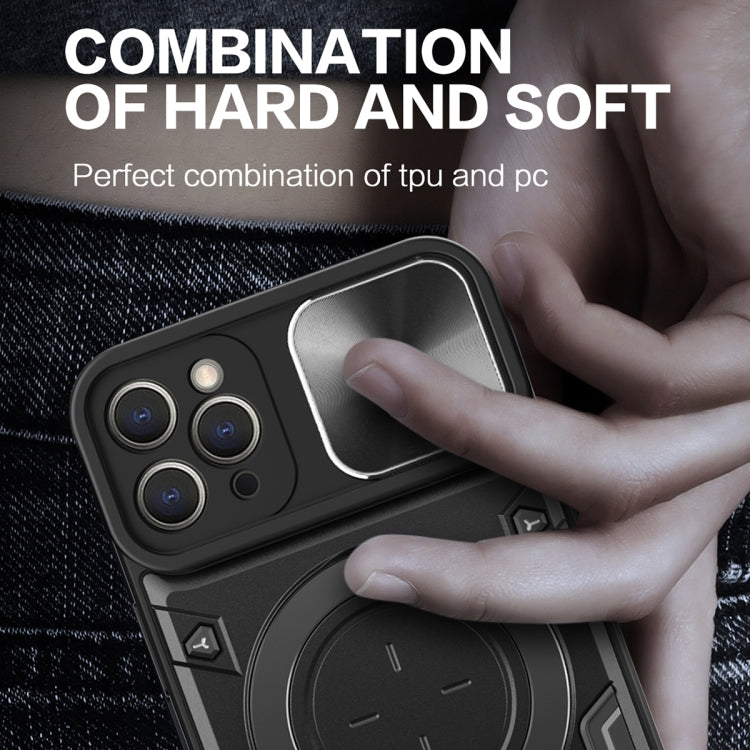 Estuche para teléfono con soporte magnético Camshield deslizante con textura de CD, For iPhone 12 Pro, For iPhone 11 Pro Max, For iPhone 11, For iPhone 11 Pro