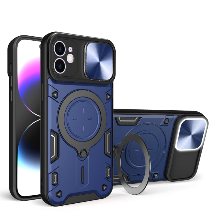 Estuche para teléfono con soporte magnético Camshield deslizante con textura de CD, For iPhone 12 Pro, For iPhone 11 Pro Max, For iPhone 11, For iPhone 11 Pro