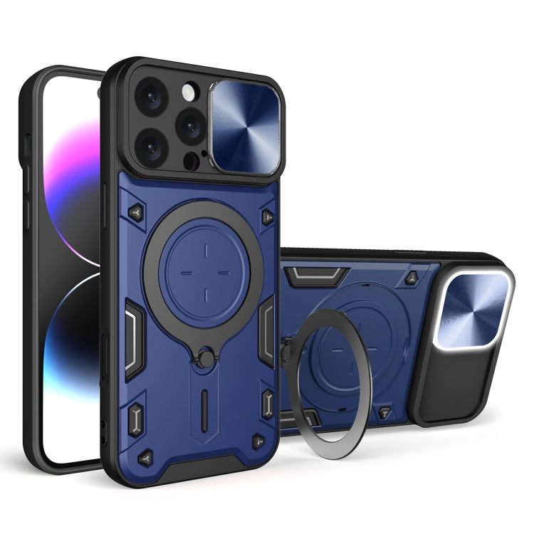 Estuche para teléfono con soporte magnético Camshield deslizante con textura de CD, For iPhone 18 Pro, For iPhone 18 Pro Max, For iPhone 17e / 16e, For iPhone 17 Pro Max, For iPhone 17 Pro, For iPhone 17, For iPhone Air, For iPhone 16 Pro Max