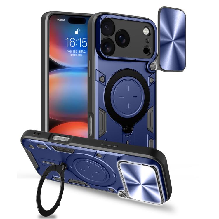 Estuche para teléfono con soporte magnético Camshield deslizante con textura de CD, For iPhone 18 Pro, For iPhone 18 Pro Max, For iPhone 17e / 16e, For iPhone 17 Pro Max, For iPhone 17 Pro, For iPhone 17, For iPhone Air, For iPhone 16 Pro Max