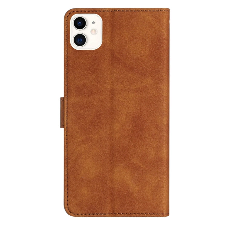 Estuche para teléfono de cuero con relieve de siete mariposas, For iPhone 12 mini, For iPhone 11 Pro Max, For iPhone 11, For iPhone 11 Pro