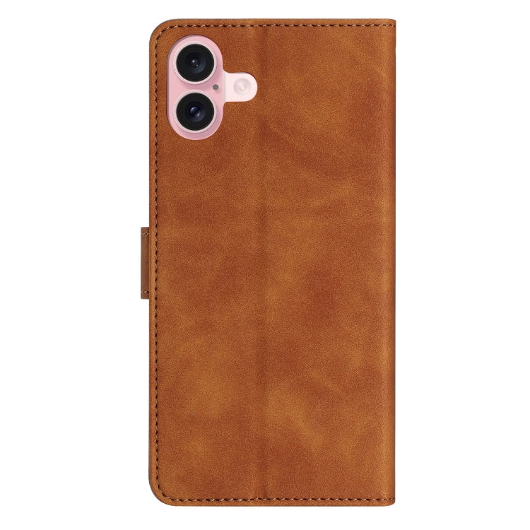 Estuche para teléfono de cuero con relieve de siete mariposas, For iPhone 16, For iPhone 15 Pro Max, For iPhone 15 Pro, For iPhone 15 Plus, For iPhone 15, For iPhone 14 Plus, For iPhone 14, For iPhone 14 Pro