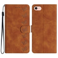 Estuche para teléfono de cuero con relieve de siete mariposas, For iPhone 16e / 17e, For iPhone 17 Pro Max, For iPhone 17 Pro, For iPhone 17, For iPhone Air, For iPhone 16 Pro Max, For iPhone 16 Pro, For iPhone 16 Plus