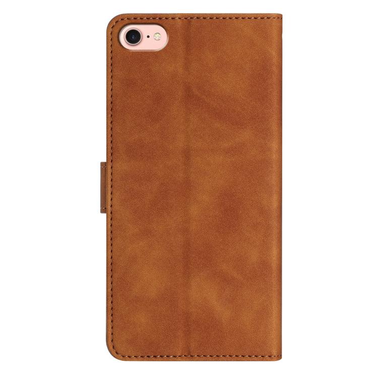 Estuche para teléfono de cuero con relieve de siete mariposas, For iPhone 16e / 17e, For iPhone 17 Pro Max, For iPhone 17 Pro, For iPhone 17, For iPhone Air, For iPhone 16 Pro Max, For iPhone 16 Pro, For iPhone 16 Plus
