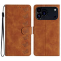 Estuche para teléfono de cuero con relieve de siete mariposas, For iPhone 18 Pro / 17 Pro, For iPhone 18 Pro Max / 17 Pro Max, For iPhone 16e / 17e, For iPhone 17, For iPhone Air, For iPhone 16 Pro Max, For iPhone 16 Pro, For iPhone 16 Plus