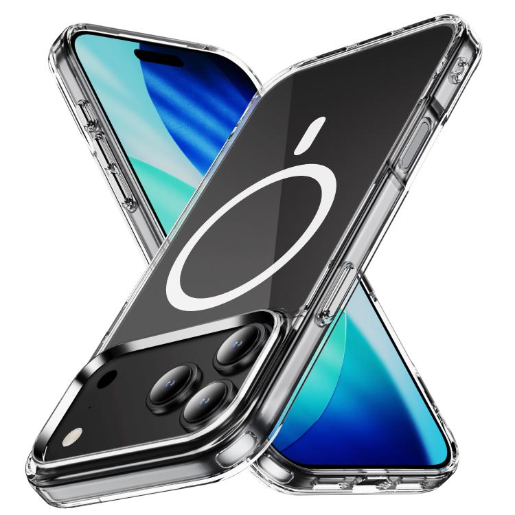 Estuche para teléfono MagSafe Clear Acrylic PC + TPU, For iPhone 18, For iPhone 18 Pro, For iPhone 18 Pro Max, For iPhone 17e / 16e, For iPhone 16 Pro Max, For iPhone 16 Pro, For iPhone 16 Plus, For iPhone 16, For iPhone 15 Pro Max, For iPhone 15 Pro  ...