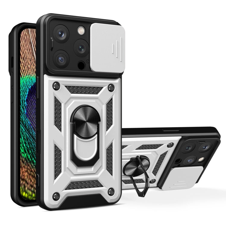 Diseño de cubierta de cámara deslizante Funda de teléfono TPU + PC, For iPhone Air, For iPhone 16 Pro Max, For iPhone 16 Pro, For iPhone 16 Plus, For iPhone 16, For iPhone 15 Pro