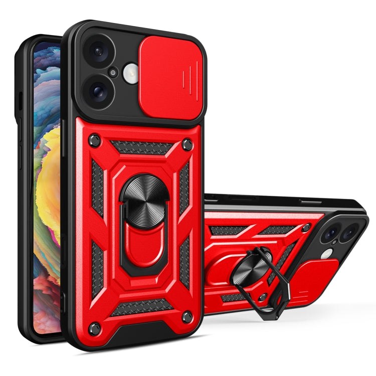 Diseño de cubierta de cámara deslizante Funda de teléfono TPU + PC, For iPhone Air, For iPhone 16 Pro Max, For iPhone 16 Pro, For iPhone 16 Plus, For iPhone 16, For iPhone 15 Pro