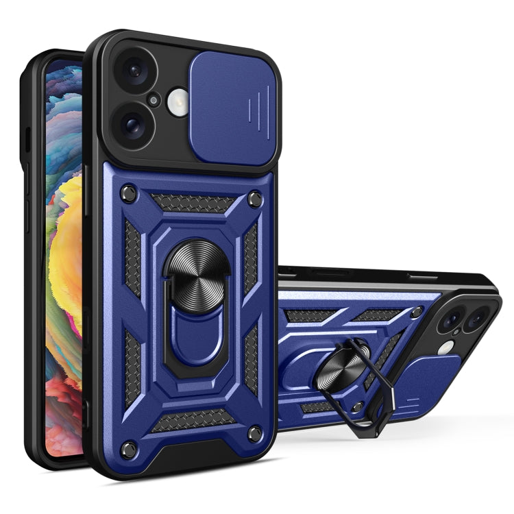 Diseño de cubierta de cámara deslizante Funda de teléfono TPU + PC, For iPhone Air, For iPhone 16 Pro Max, For iPhone 16 Pro, For iPhone 16 Plus, For iPhone 16, For iPhone 15 Pro