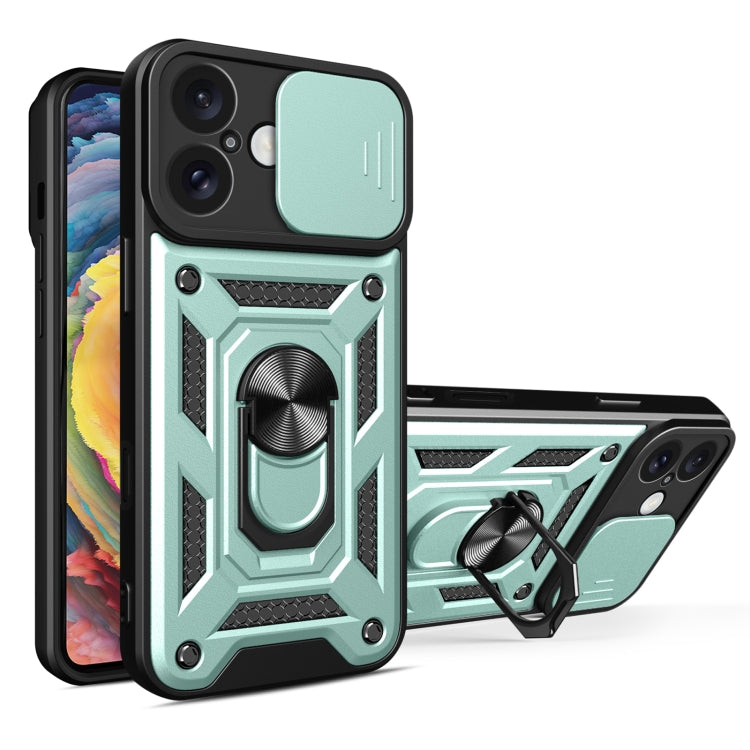 Diseño de cubierta de cámara deslizante Funda de teléfono TPU + PC, For iPhone Air, For iPhone 16 Pro Max, For iPhone 16 Pro, For iPhone 16 Plus, For iPhone 16, For iPhone 15 Pro