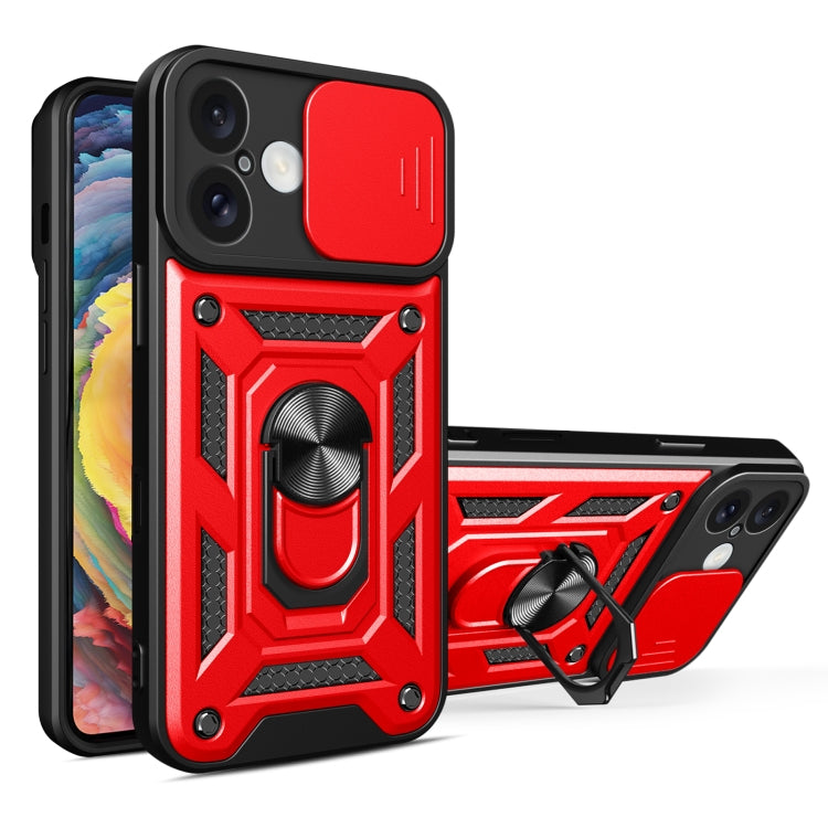 Diseño de cubierta de cámara deslizante Funda de teléfono TPU + PC, For iPhone Air, For iPhone 16 Pro Max, For iPhone 16 Pro, For iPhone 16 Plus, For iPhone 16, For iPhone 15 Pro