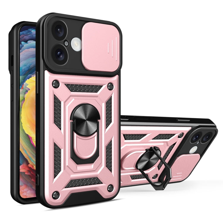 Diseño de cubierta de cámara deslizante Funda de teléfono TPU + PC, For iPhone Air, For iPhone 16 Pro Max, For iPhone 16 Pro, For iPhone 16 Plus, For iPhone 16, For iPhone 15 Pro