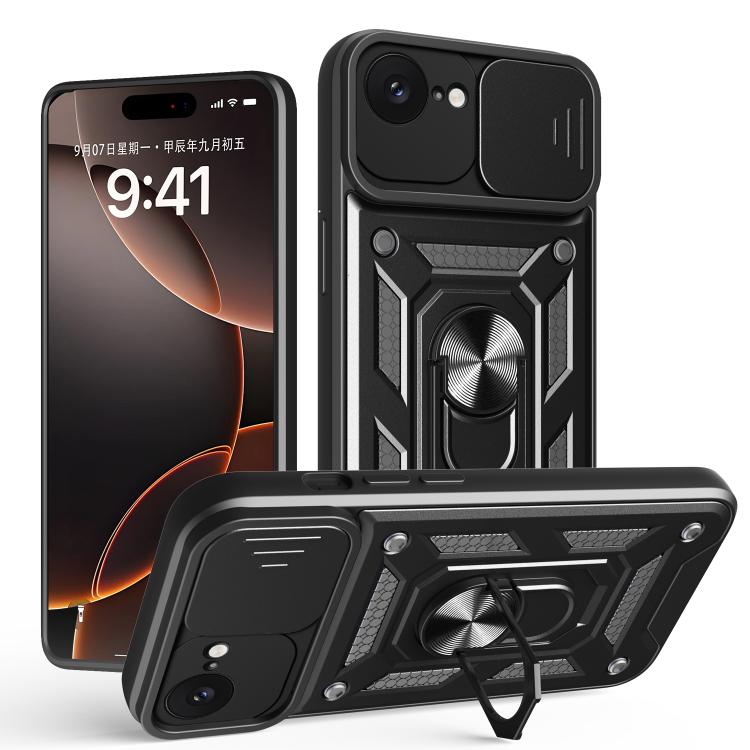 Diseño de cubierta de cámara deslizante Funda de teléfono TPU + PC, For iPhone 18 Pro, For iPhone 18 Pro Max, For iPhone 17e / 16e, For iPhone 17 Pro Max, For iPhone 17 Pro, For iPhone 17