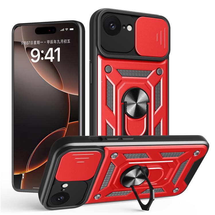 Diseño de cubierta de cámara deslizante Funda de teléfono TPU + PC, For iPhone 18 Pro, For iPhone 18 Pro Max, For iPhone 17e / 16e, For iPhone 17 Pro Max, For iPhone 17 Pro, For iPhone 17