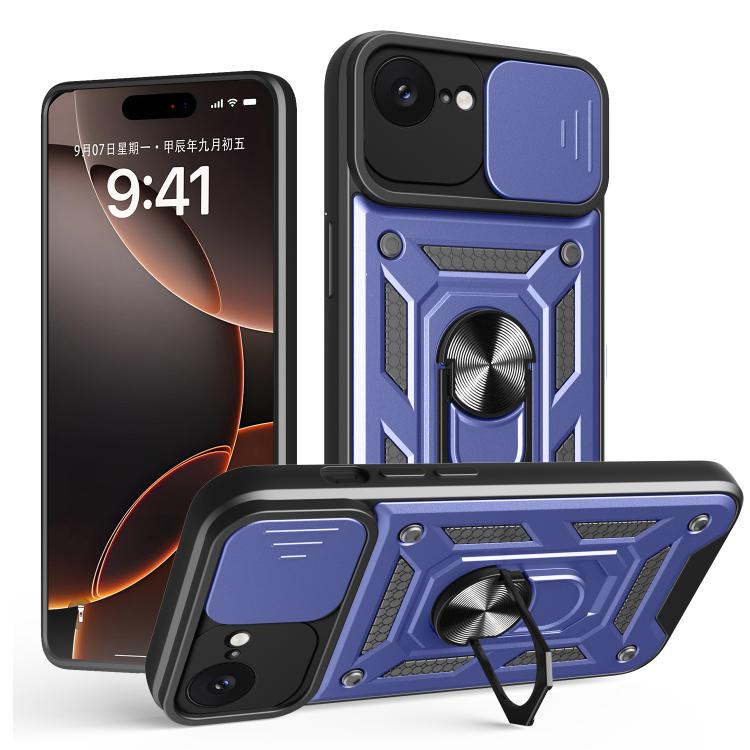 Diseño de cubierta de cámara deslizante Funda de teléfono TPU + PC, For iPhone 18 Pro, For iPhone 18 Pro Max, For iPhone 17e / 16e, For iPhone 17 Pro Max, For iPhone 17 Pro, For iPhone 17