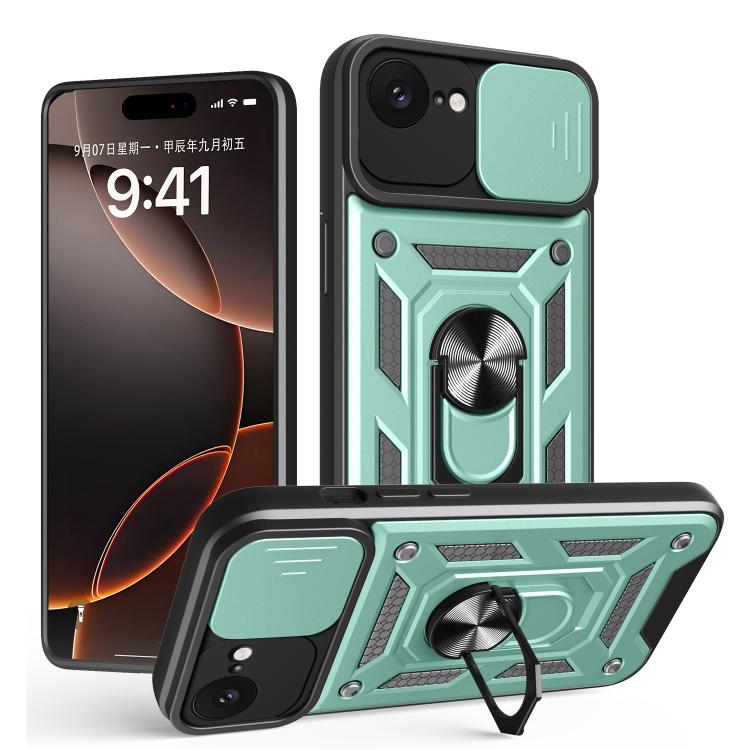 Diseño de cubierta de cámara deslizante Funda de teléfono TPU + PC, For iPhone 18 Pro, For iPhone 18 Pro Max, For iPhone 17e / 16e, For iPhone 17 Pro Max, For iPhone 17 Pro, For iPhone 17