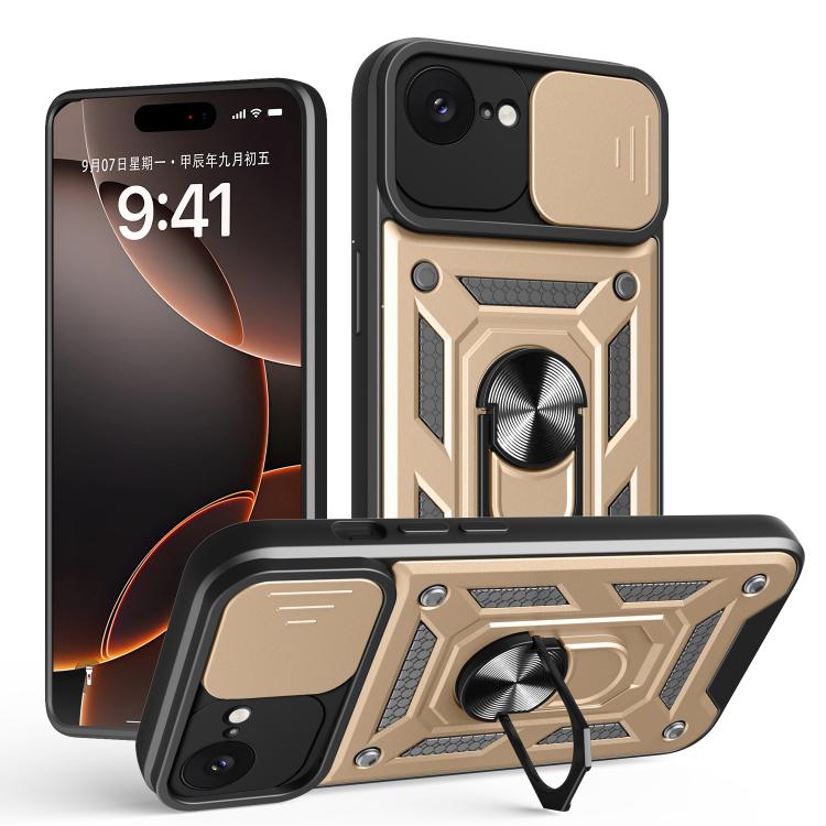Diseño de cubierta de cámara deslizante Funda de teléfono TPU + PC, For iPhone 18 Pro, For iPhone 18 Pro Max, For iPhone 17e / 16e, For iPhone 17 Pro Max, For iPhone 17 Pro, For iPhone 17