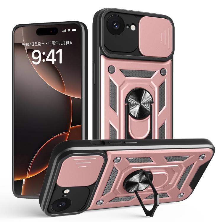 Diseño de cubierta de cámara deslizante Funda de teléfono TPU + PC, For iPhone 18 Pro, For iPhone 18 Pro Max, For iPhone 17e / 16e, For iPhone 17 Pro Max, For iPhone 17 Pro, For iPhone 17