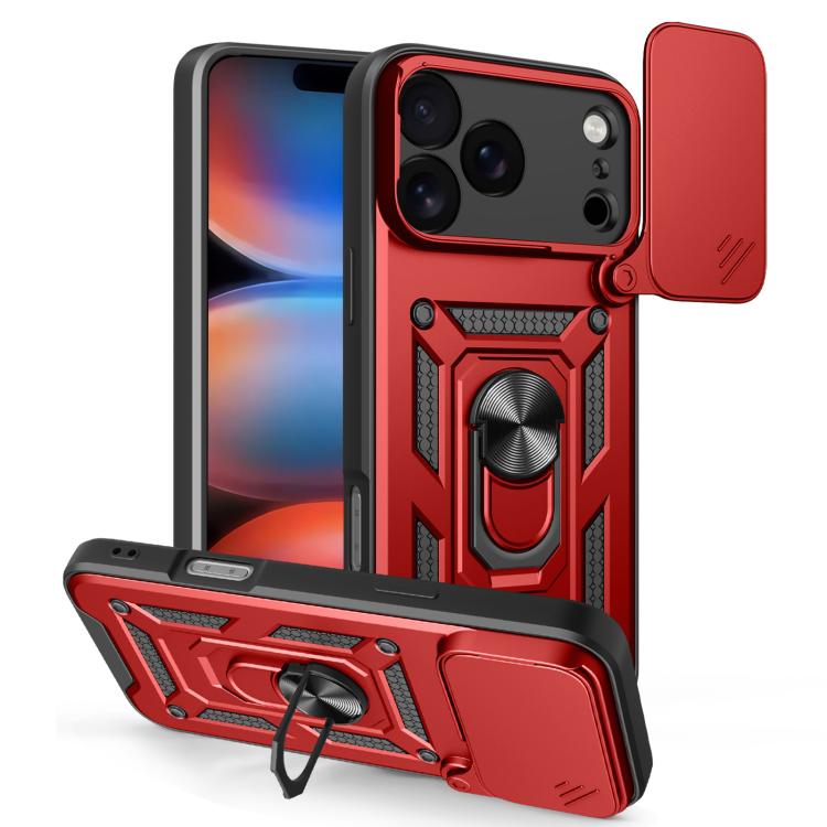 Diseño de cubierta de cámara deslizante Funda de teléfono TPU + PC, For iPhone 18 Pro, For iPhone 18 Pro Max, For iPhone 17e / 16e, For iPhone 17 Pro Max, For iPhone 17 Pro, For iPhone 17