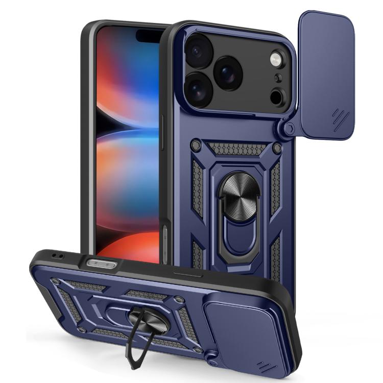 Diseño de cubierta de cámara deslizante Funda de teléfono TPU + PC, For iPhone 18 Pro, For iPhone 18 Pro Max, For iPhone 17e / 16e, For iPhone 17 Pro Max, For iPhone 17 Pro, For iPhone 17