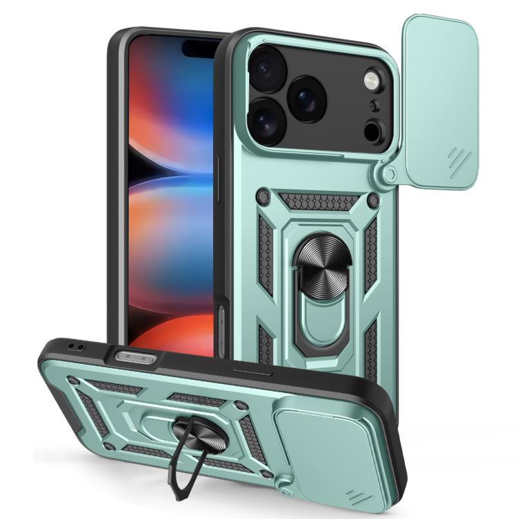 Diseño de cubierta de cámara deslizante Funda de teléfono TPU + PC, For iPhone 18 Pro, For iPhone 18 Pro Max, For iPhone 17e / 16e, For iPhone 17 Pro Max, For iPhone 17 Pro, For iPhone 17