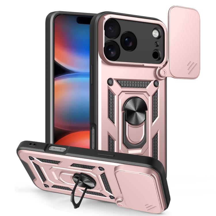 Diseño de cubierta de cámara deslizante Funda de teléfono TPU + PC, For iPhone 18 Pro, For iPhone 18 Pro Max, For iPhone 17e / 16e, For iPhone 17 Pro Max, For iPhone 17 Pro, For iPhone 17