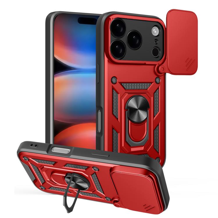 Diseño de cubierta de cámara deslizante Funda de teléfono TPU + PC, For iPhone 18 Pro, For iPhone 18 Pro Max, For iPhone 17e / 16e, For iPhone 17 Pro Max, For iPhone 17 Pro, For iPhone 17