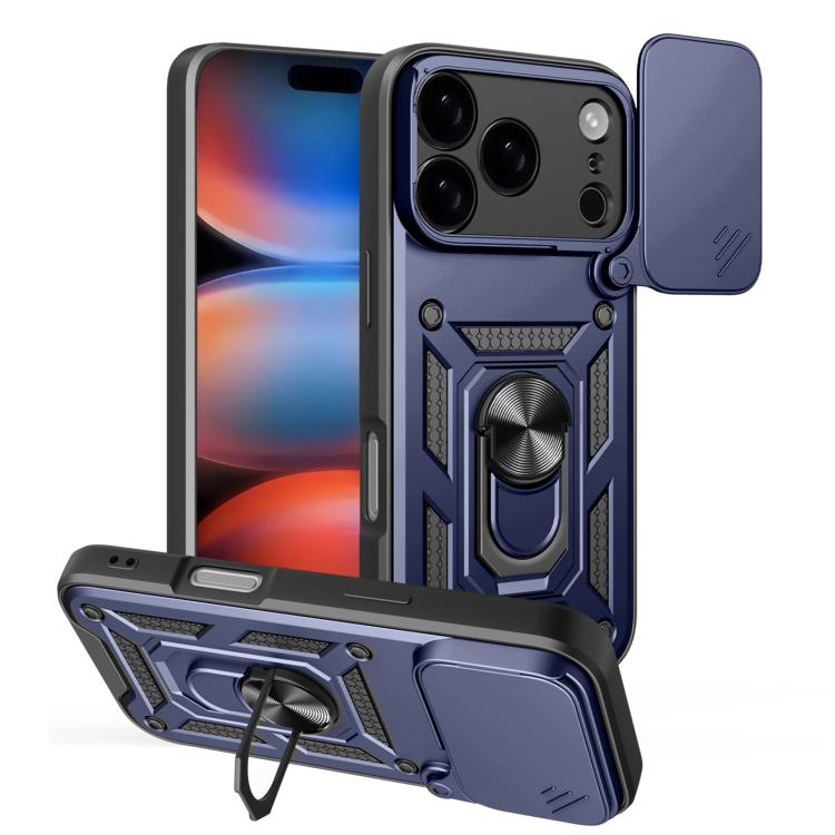 Diseño de cubierta de cámara deslizante Funda de teléfono TPU + PC, For iPhone 18 Pro, For iPhone 18 Pro Max, For iPhone 17e / 16e, For iPhone 17 Pro Max, For iPhone 17 Pro, For iPhone 17