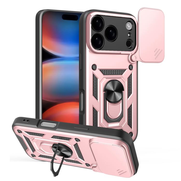 Diseño de cubierta de cámara deslizante Funda de teléfono TPU + PC, For iPhone 18 Pro, For iPhone 18 Pro Max, For iPhone 17e / 16e, For iPhone 17 Pro Max, For iPhone 17 Pro, For iPhone 17