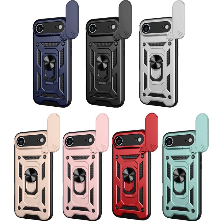 Diseño de cubierta de cámara deslizante Funda de teléfono TPU + PC, For iPhone Air, For iPhone 16 Pro Max, For iPhone 16 Pro, For iPhone 16 Plus, For iPhone 16, For iPhone 15 Pro