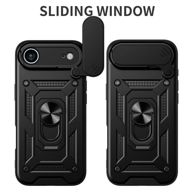 Diseño de cubierta de cámara deslizante Funda de teléfono TPU + PC, For iPhone Air, For iPhone 16 Pro Max, For iPhone 16 Pro, For iPhone 16 Plus, For iPhone 16, For iPhone 15 Pro
