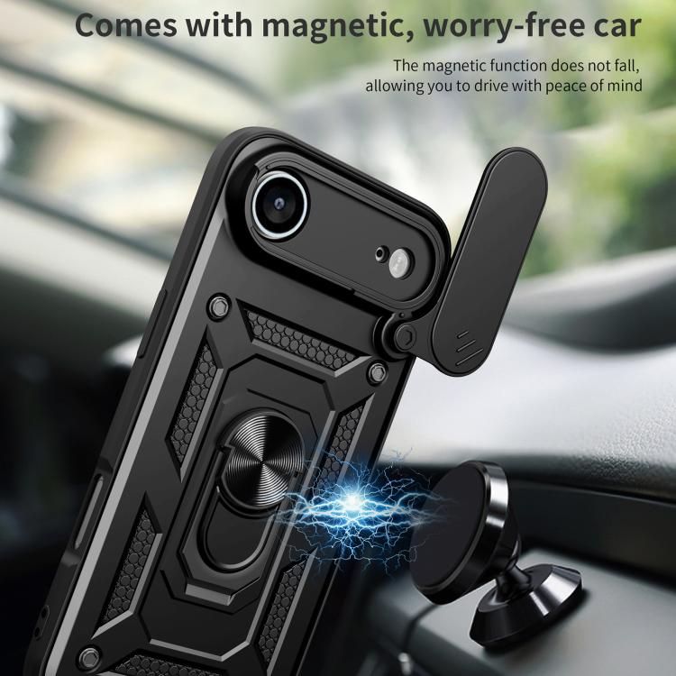 Diseño de cubierta de cámara deslizante Funda de teléfono TPU + PC, For iPhone Air, For iPhone 16 Pro Max, For iPhone 16 Pro, For iPhone 16 Plus, For iPhone 16, For iPhone 15 Pro