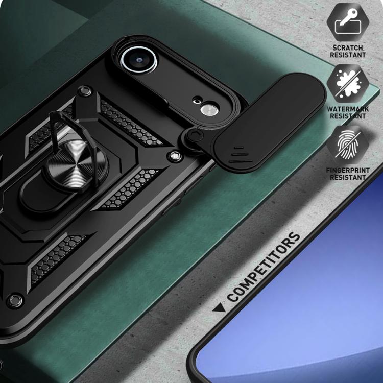 Diseño de cubierta de cámara deslizante Funda de teléfono TPU + PC, For iPhone Air, For iPhone 16 Pro Max, For iPhone 16 Pro, For iPhone 16 Plus, For iPhone 16, For iPhone 15 Pro