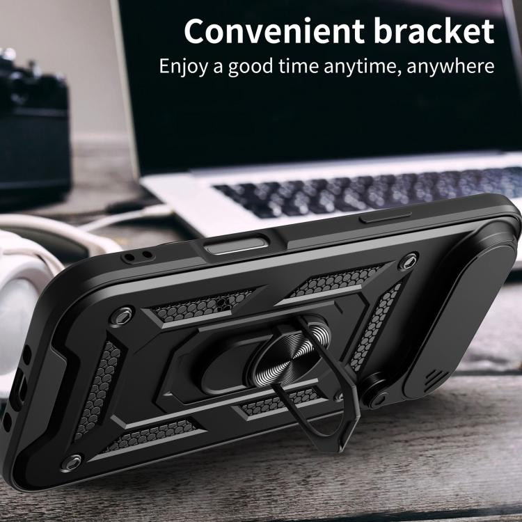 Diseño de cubierta de cámara deslizante Funda de teléfono TPU + PC, For iPhone Air, For iPhone 16 Pro Max, For iPhone 16 Pro, For iPhone 16 Plus, For iPhone 16, For iPhone 15 Pro