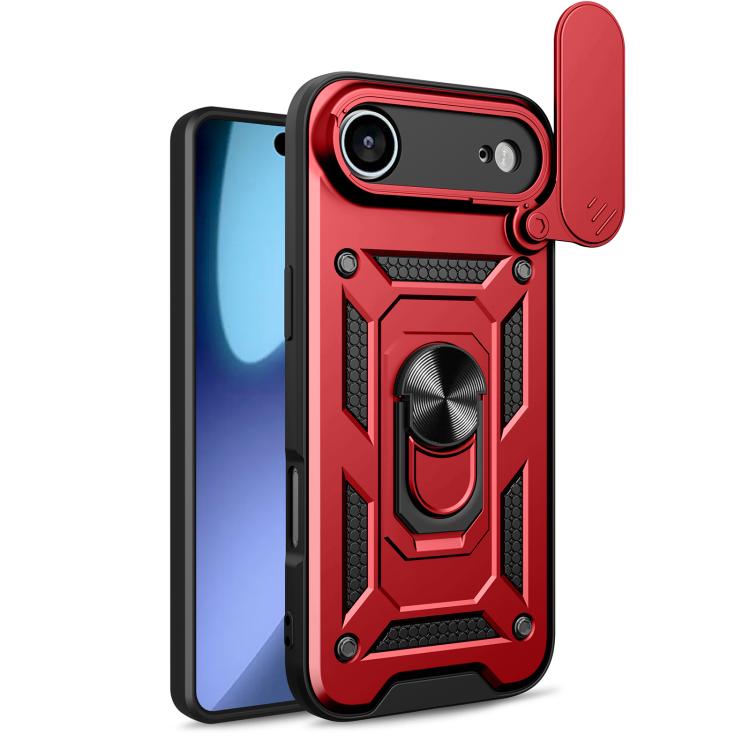 Diseño de cubierta de cámara deslizante Funda de teléfono TPU + PC, For iPhone Air, For iPhone 16 Pro Max, For iPhone 16 Pro, For iPhone 16 Plus, For iPhone 16, For iPhone 15 Pro
