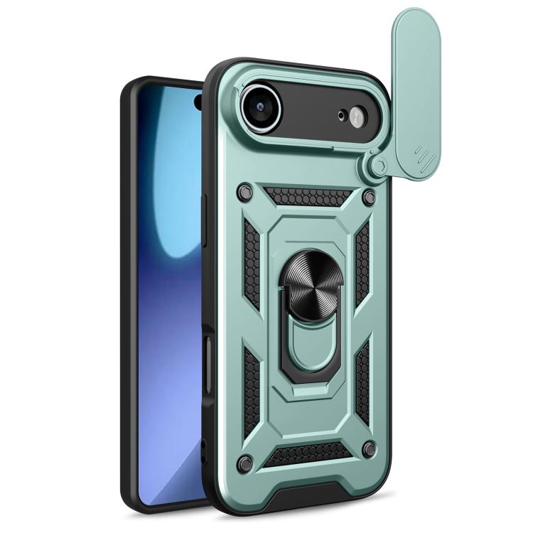 Diseño de cubierta de cámara deslizante Funda de teléfono TPU + PC, For iPhone Air, For iPhone 16 Pro Max, For iPhone 16 Pro, For iPhone 16 Plus, For iPhone 16, For iPhone 15 Pro